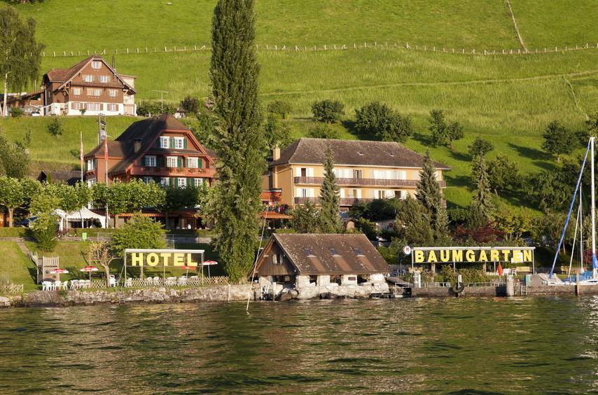 Gastehaus Baumgarten Hotel Kehrsiten ภายนอก รูปภาพ
